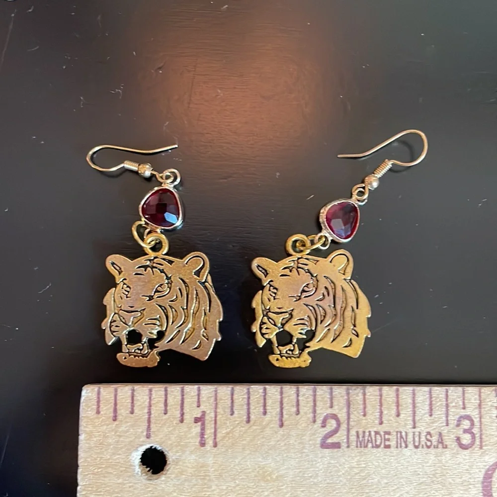 Tiger earrings!  2022 The Chinese Year of the Tiger. - Picture 3 of 6